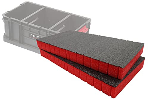 Shadow Foam Easy Peel – Skuminsatser för Trend Tote 200 & trend verktygslåda 200 [röd 50 mm dubbelpack] skär och skala av skuminsatser för verktygsorganisation, Kaizen, 5s, verktygsförvaring och förvaringslådor
