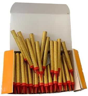 100 PEZZI CANDELINE Magic Flambe FONTANE Luminosa Party Torta 12 Cm categoria f1 (USO INTERNO ED ESTERNO)