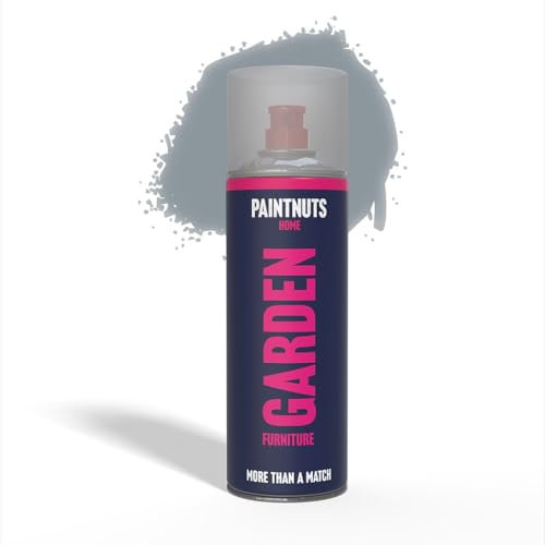 Paintnuts Garden Furniture Paint - RAL-7001 - SILVER GREY Gloss 400ml Spray Can