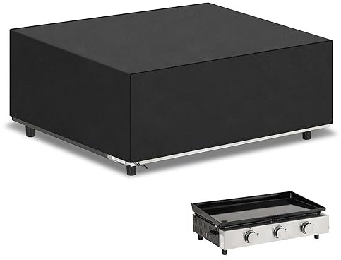 VANSHEIM Housse Plancha Exterieur a Poser Housse de Protection pour Plancha Gaz Imperméable Housse Protection Barbecue Exterieur Bache Protection Plancha Exterieur 80x60x25cm