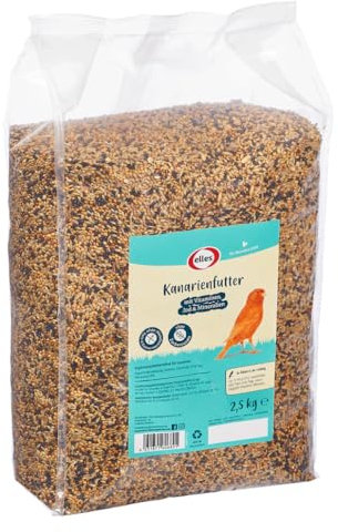 Elles Premium Kanarienfutter 4x2,5kg I Artgerechtes, natürliches Vogelfutter | Mit Vitaminen, Jod & Mineralien I Ohne Zusatzstoffe I Unterstützt Gesundheit & Vitalität (4, x 2,5 kg)