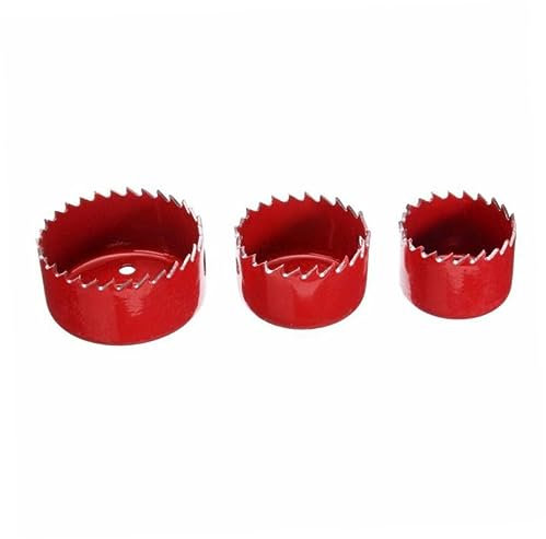 Homoyoyo 16pièces Set De Cloche Pour Et Outils De Perçage Avec Mandrins Et Forets Kit De Découpe Pratique Rouge