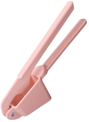 Milisten Multifunction Garlic Press Alloy Mincer Crusher with Ergonomic Handles for Kitchen Use Efficient Garlic Roller Crusher for Unpeeled Cloves and Ginger