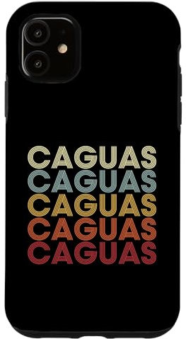 Hülle für iPhone 11 Caguas Puerto Rico Caguas PR Vintage Text