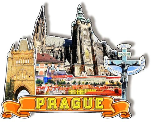 Orlaybar Prag Tschechischer dekorativer Magnet, 3D-Kühlschrank, Stadt, Reise, Souvenir, Touristengeschenke, handgefertigtes Handwerk, Kühlschrankmagnet, Heimdekoration -1179