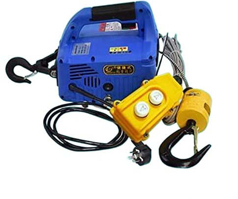 DDNGEJ 500KG Tragbare Elektrische Winde Hand Winde Traktion Block Elektrische Stahl Draht Seil Hebe Hoist Abschleppen Seil Mangan Stahl