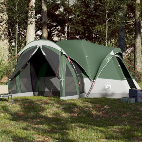 LAPOOH Tipi-Familienzelt 8 Personen Grün Wasserdicht, Caming Zelt, Camping Tents, Camping-Zelt - 94737