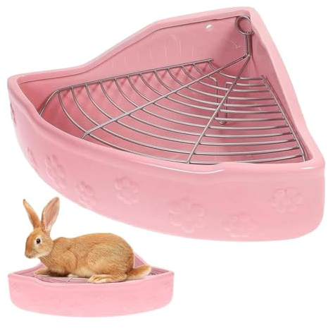 Kleintiertoilette – Dreieckiges Ecktöpfchen, Effektives Sauberkeitswerkzeug | Praktisches Zubehör Für Hasen, Chinchillas, Igel, Frettchen Und Hamster, Das Eine Saubere Umgebung Fördert