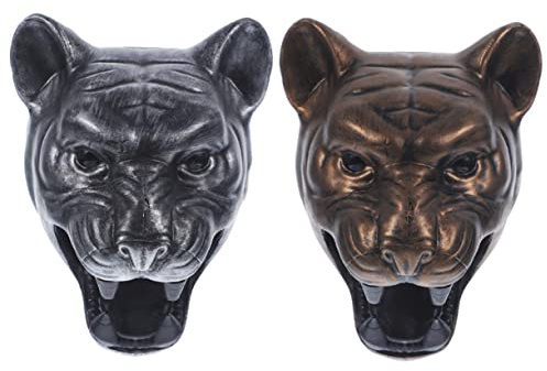 MAGICLULU 2pcs Tiger Head Bottle Opener Magnetic Beer Opener Bar Fridge Magnet Beer Accessories Funny Gadgets