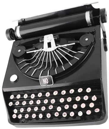 Modèle de Dactylographie Antique, Retro Vintage Typewriter Prop Iron Portable Manual Typewriter Model Classic Decoration for Home Shoot Movie Props