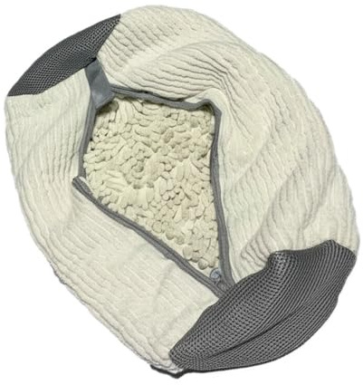 Shoe Washing Machine Bag, Reusable Trainers Washing Bag, Durable Protection for Trainers, Shoes & Delicates, Fits Shoe Sizes 7-11 (38-46cm) (White, Pack of 1)