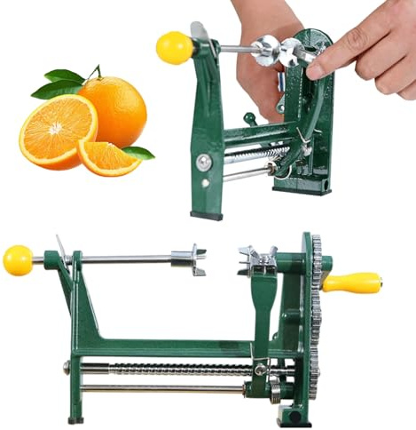 Orange skalare manuell rostfritt stål apelsinskalare maskin med handvev arbetsbesparande halkfri skalningsverktyg för citron, citrus, verktyg, maskin