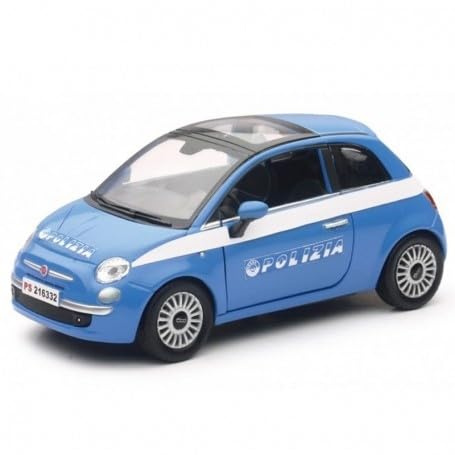 New Ray - Auto Fiat 500 Polizia 1:24 - NEW-71353