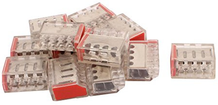 Aexit AC 400 V 30A 2,5-6mm2 4-polig Anschlussklemme Drahtverbinder Rot 12stk (87c3ffe8b17b96cbe89a174e4262f63a)