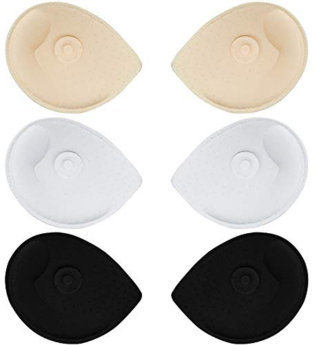 TopBine Bra Pads Inserts Women's Sports Cups Bra Replacement Insert for Bikini Swimsuit (M)