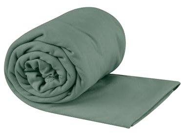 Sea to Summit - Pocket Towel Reisehandtuch - Mikrofaser Strandtuch - Kompakt - Ultra saugfähig & Schnelltrocknend - Leicht - Aufhänger & Tasche - Wandern