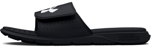 Under Armour Men's Ignite Pro Slide, (001) Black/Black/White, 10, US