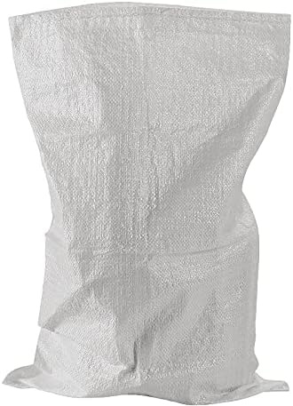 A&A SUPPLIES UK - 30 x Woven Rubble Builder White Rubbish Bags 50 X 75 CM Sacks - Strong Builders Garden Waste Bag - Heavy Duty Polypropylene PP DIY White Jumbo Sack 20 X 30 inches (30)
