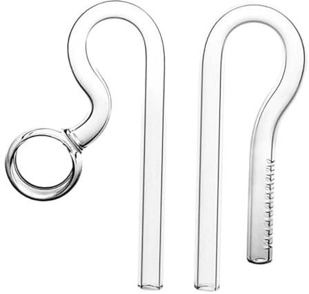 perfk Acquario Lily Tube Skimmer Vetro Lily Pipe Afflusso Deflusso Regolabile con Filtro Skimmer di Superficie Filtro Trasparente per Acquario, 13 mm