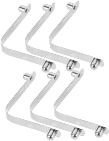 KITANDOVE Poolreinigungsclips Edelstahl V-Clips Für Poolstange Ersatz-verriegelungsbolzen Befestigungsclips Für Pool-Sauger Skimmer-Clips Laubrechen-Befestigung