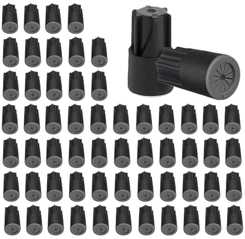 Gibbab Waterproof Outdoor Wire Electrical Connectors,Sealant Twist Nuts Caps Cable Terminal Connector Gel for Landscape Light, Building Application, Wet Location Installation, Small, Black, 60PCS