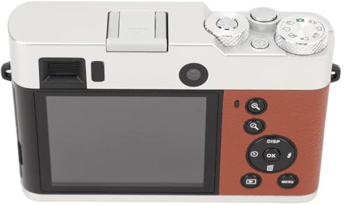 Appareil Photo Numérique 5K, Résolution Photo 48 MP, Enregistrement Vidéo 30, Zoom 16X, Viseur intégré, Conception Légère et Compacte avec Fonctions Anti-tremblement, Flash