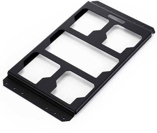 MorningRo Mounting Plate Compatible with Milwaukee/Packout Toolbox Aluminum Steel Mounting Base Storage Toolbox on Wall or Floor(Half Plate)