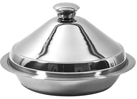 AltoBuy Tajine en Acier Inoxydable 24cm Compatible Tous Feux (Induction) et Four