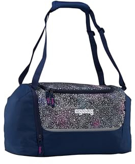 ergobag Sporttasche Bärlaxy - Lila | 20 Liter Kindersporttasche mit Schuhfach, verschiedene Motive, ideal als Schwimmtasche für Jungen und Mädchen