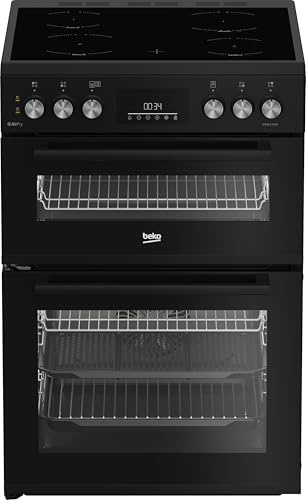 Beko AeroPerfect™ FDCA6732CK 60cm Wide Single Oven Electric Cooker with Ceramic Hob - Black - A/A Rated