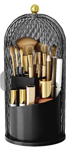 Makeupborsthållare med lock - vattentäta kosmetiska visningsfodral | Sminkborste organiserare med kapacitet, Svart, Refer to description, Unisex