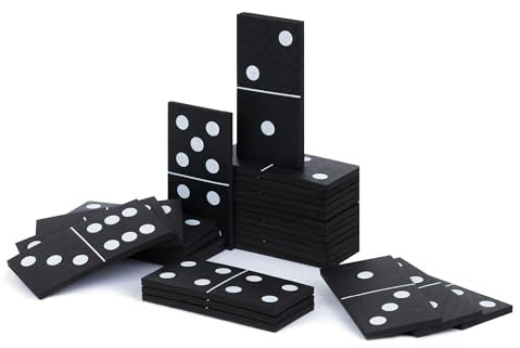 Hillington Giant Foam Dominoes Set Garden Outdoor Game For Kids Children & Family Summer Fun Bar Office