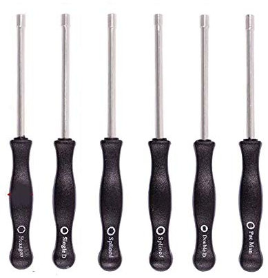 Preamer 6 tournevis de carburateur pour Craftsman Poulan Tronçonneuse Débroussailleuse Outil de réglage – Splined Pacman Double D Type