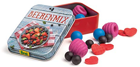 Erzi 18445 Beerenmischung aus Holz in der Dose, Kaufladenspielzeug | für Kinder, Kaufmannsladen, Rollenspiele, Kreative Spielwelten gestalten