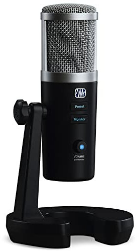 PreSonus Revelator USB-Kondensatormikrofon für Aufnahme, Podcasting und Live-Streaming mit Software-Bundle