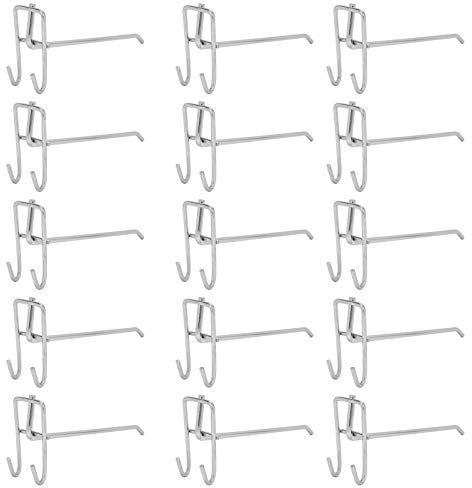 30 Pezzi Ganci per Pannelli Forati, Gancio per Supermercato Heavy Duty Griglia di Ferro, Ganci per Pegboard in Metallo per Esposizione Al Dettaglio Classificazione Degli Utensili(20cm in length)