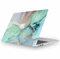 Fancity Kompatibel mit MacBook Pro 13 Zoll Hülle 2020 2021 2022, M2 M1 A2338 A2289 A2251 A2159 A1989 A1706 - Plastik Hartschale Kompatibel mit MacBook Pro 13 mit Touch Bar 2016-2022, Marble Green