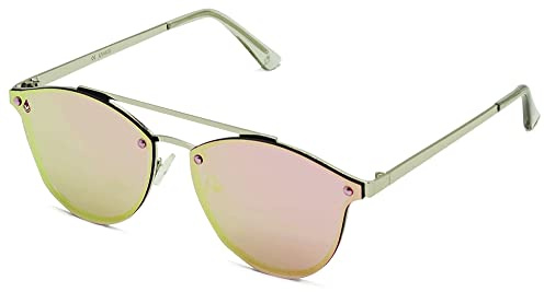 Phieres Phirillo - Sonnenbrille für Damen und Herren, Pilotenbrille in Rosa