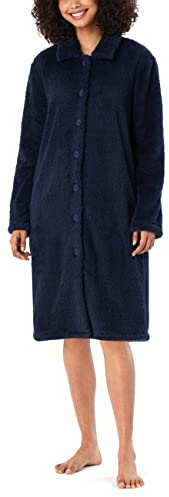 Schiesser Bademantel weiches Teddy Fleece