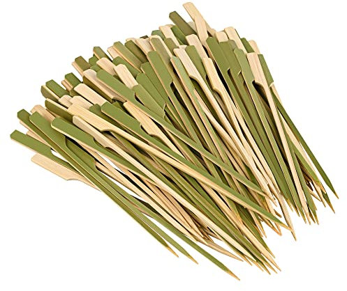 Bambus-Spieße für Cocktails, Vorspeisen, Obst-Kabobs, Sandwichs, Grill-Snacks, 15,2 cm, 5 Packungen mit je 200 Stück (1000 Stück)