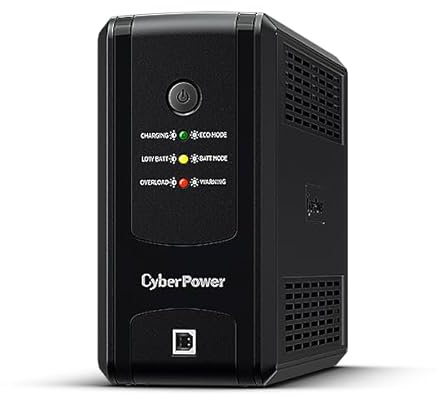 CyberPower Line-Interactive USV Tower UT800EIG 800VA/450W, AVR Spannungsstabilisierung, GreenPower UPS Bypass für niedrigen Verbrauch, 4X IEC C13, USB HID, Relaiskontakt, EMI Filter