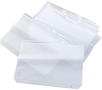 CAXUSD Reißverschlusstasche 10st A5-aufbewahrungstasche Aus Papier Taschen-organizer-beutel Dokumentenhalter Mit Reißverschluss A5 Tasche Mit Reißverschluss Visitenkarte Loseblattbuch