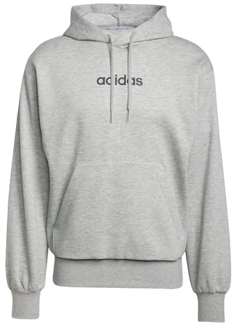 adidas herr Essentials Linear Fleece Hoodie Tröja med huva (1-pack)