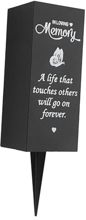 Cabilock Jarrón De Metal para Cementerio con Pinchos Florero Resistente Intemperie para Lápidas Decoración Conmemorativa para Tumbas Porta Flores para Exteriores