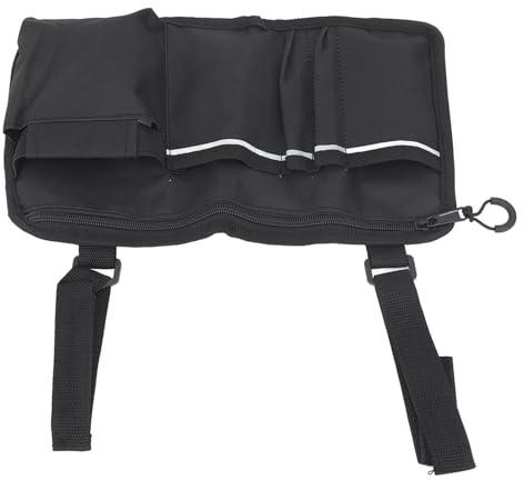 Sacoche latérale pour fauteuil roulant en tissu Oxford à bandes réfléchissantes, imperméable, grande capacité, idéale pour les voyages en extérieur. Convient aux fauteuils
