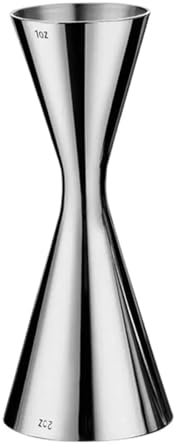 QuxetlRyz Jigger 2 Piezas de 45 ml/60 ml, medidor de cóctel de Superficie Lisa, tamaño pequeño, Vaso medidor Doble, coctelera for Fiestas(60ml)