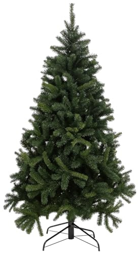 TIENDA EURASIA – Arbol de Navidad Premium | Material PVC y PE | Incluye Soporte de Metal | Color Super Verde | Forma de Abeto de Aspecto Realista | Decoracion Navidad (120 cm 260 Puntas)