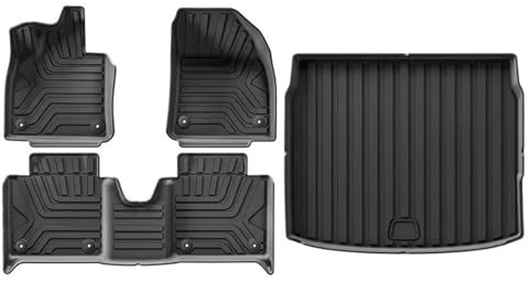 Bil Gummigolvmatta För Polestar 4 2023 2024 2025 Golvmattor Lastytematta Vattentät Fotplatta Vänsterstyrd TPE Bilmattor(4pcs sets)