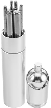 Generico Set Bacchette in Acciaio Inox 2 Paia Pieghevoli Leggere con Custodia Portatile, Bacchette Compatte Riutilizzabili per Cucina e Uso All’aperto, per Viaggi, Campeggio e Picnic