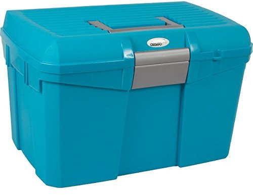 CATAGO Pferde Putzbox - türkis/blau